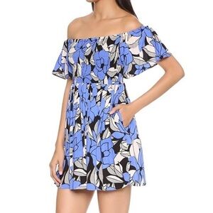 Free People Louise Printed Smocked Dress Size Small